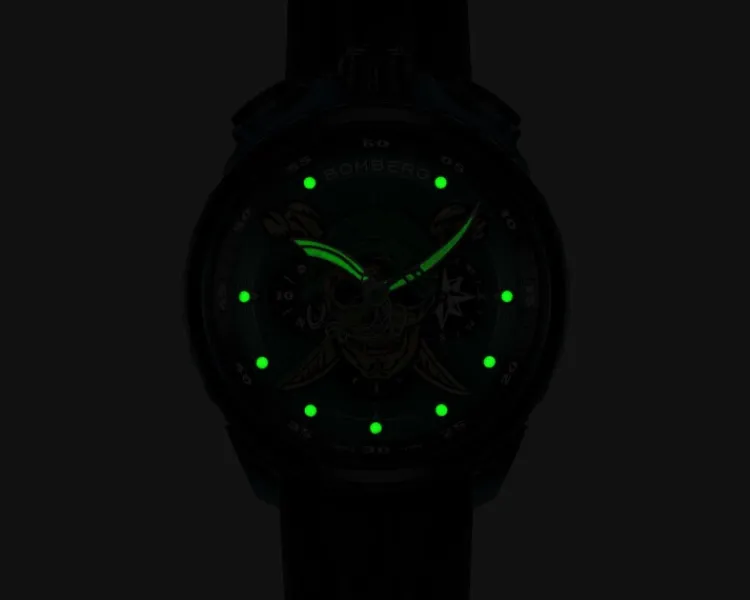 Clearance Bomberg Pirate Skull Green