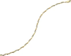 Discount Apart Bransoleta z żółtego złota z diamentami - 18 cm - 0,09 ct - próba 585