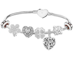 Apart Bransoletka beads zestaw - kwiat, serce, koniczyna, nieskończoność, drzewko