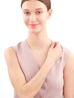Online Apart Bransoletka srebrna - nieskończoność, koniczyny, serca