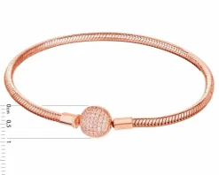 Apart Bransoletka srebrna beads z cyrkoniami< Beads