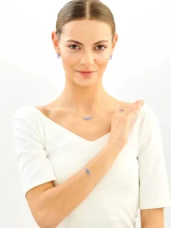 Hot Apart Bransoletka srebrna z cyrkoniami