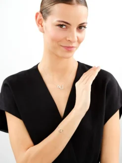 Apart Bransoletka srebrna z cyrkoniami - serca< Wszystkie