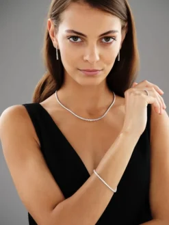 Apart Bransoletka z białego złota z brylantami - 19 cm - 2,60 ct - próba 750< Bransoletki Z Diamentami