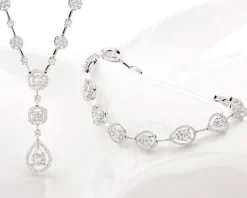 Apart Bransoletka z białego złota z diamentami - 18 cm - 3,09 ct - próba 585< Bransoletki Z Diamentami