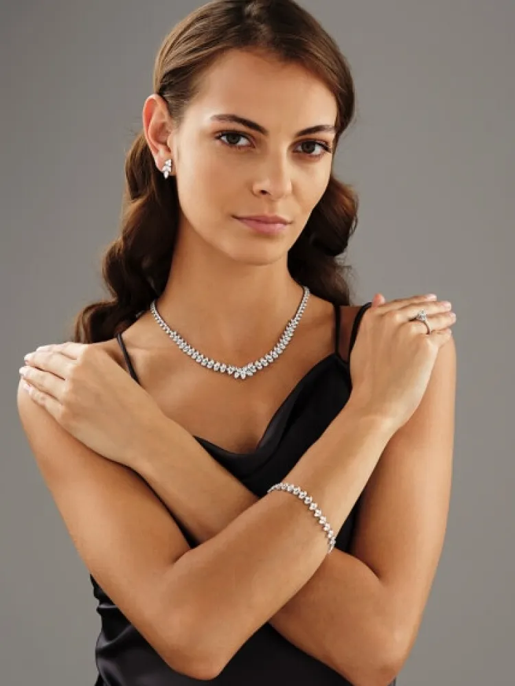 Apart Bransoletka z białego złota z diamentami - 19 cm - 5,24 ct - próba 750< Bransoletki Z Diamentami