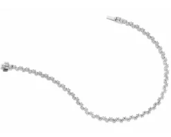 Clearance Apart Bransoletka z białego złota z brylantami - 18 cm - 2,17 ct - próba 585