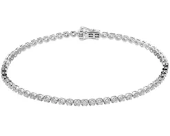 Apart Bransoletka z białego złota z brylantami - 19 cm - 1,05 ct - próba 750< Bransoletki Z Diamentami