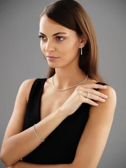 Apart Bransoletka z białego złota z brylantami - 19 cm - 1,05 ct - próba 750< Bransoletki Z Diamentami