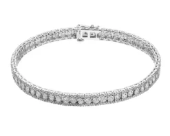 Apart Bransoletka z białego złota z diamentami - 18 cm - 3,00 ct - próba 585< Bransoletki Z Diamentami