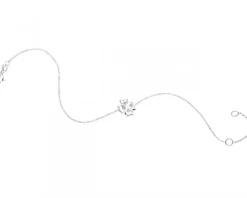 Apart Bransoletka z białego złota z diamentami - koniczyna - 0,02 ct - próba 375< Bransoletki Z Diamentami
