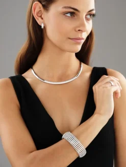 Online Apart Bransoletka z białego złota z brylantami - 7,48 ct - próba 585