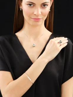 Hot Apart Bransoletka z białego złota z brylantami - 1,00 ct - próba 585