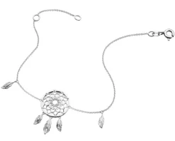 Apart Bransoletka z białego złota z diamentami - łapacz snów - 0,03 ct - próba 375< Bransoletki Z Diamentami