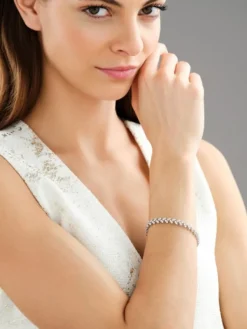 Apart Bransoletka z białego złota z brylantami - 18 cm - 4,14 ct - próba 750< Bransoletki Z Diamentami