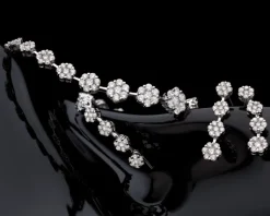 Apart Bransoletka z białego złota z brylantami - 18 cm - 3,75 ct - próba 585< Bransoletki Z Diamentami