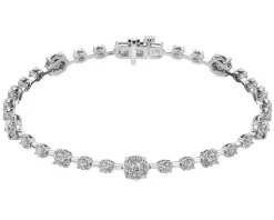 Apart Bransoletka z białego złota z brylantami - 18 cm - 2,56 ct - próba 750< Wszystkie