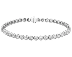 Apart Bransoletka z białego złota z brylantami - 18 cm - 3,58 ct - próba 585< Bransoletki Z Diamentami