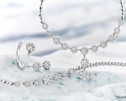 Apart Bransoletka z białego złota z brylantami - 18 cm - 0,97 ct - próba 585< Bransoletki Z Diamentami
