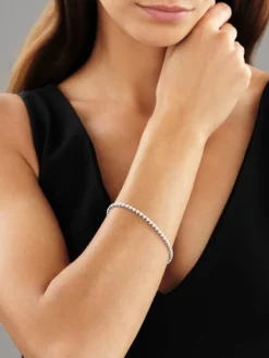 Hot Apart Bransoletka z białego złota z brylantami - 18 cm - 5,00 ct - próba 750