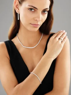 Hot Apart Bransoletka z białego złota z brylantami - 18 cm - 5,00 ct - próba 750