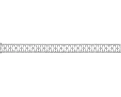 Clearance Apart Bransoletka z białego złota z brylantami - 18 cm - 3,18 ct - próba 585