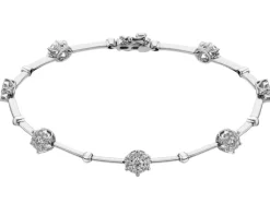 Apart Bransoletka z białego złota z brylantami - 18 cm - 0,90 ct - próba 585< Wszystkie