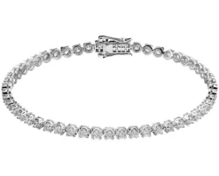 Clearance Apart Bransoletka z białego złota z brylantami - 18 cm - 3,00 ct - próba 750