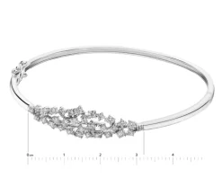 Apart Bransoletka z białego złota z brylantami - 1,15 ct - próba 585< Bransoletki Z Diamentami