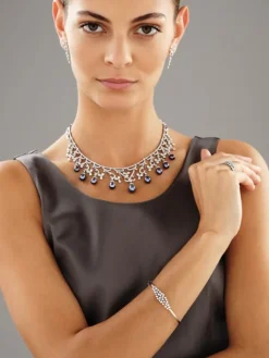 Apart Bransoletka z białego złota z brylantami - 1,15 ct - próba 585< Bransoletki Z Diamentami