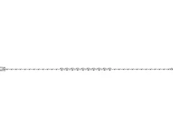 Discount Apart Bransoletka z białego złota z brylantami - 18 cm - 0,23 ct - próba 585
