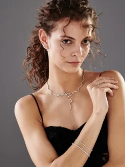 Apart Bransoletka z białego złota z brylantami - 18 cm - 2,00 ct - próba 750< Bransoletki Z Diamentami