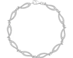 Online Apart Bransoletka z białego złota z brylantami - 1,50 ct - próba 750