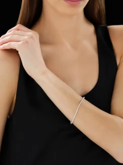 Apart Bransoletka z białego złota z brylantami - 18 cm - 2,92 ct - próba 750< Wszystkie
