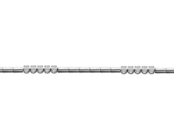 Apart Bransoletka z białego złota z brylantami - 19 cm - 0,15 ct - próba 585