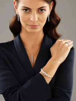 New Apart Bransoletka z białego złota z brylantami - 1,58 ct - próba 585
