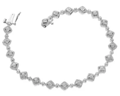 Apart Bransoletka z białego złota z diamentami - 18 cm - 1,00 ct - próba 585< Wszystkie