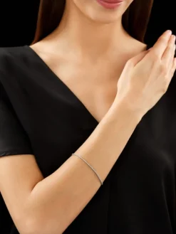 Apart Bransoletka z białego złota z diamentami - 18 cm - 0,24 ct - próba 585< Wszystkie