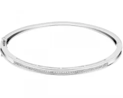 Outlet Apart Bransoletka z białego złota z diamentami - 0,15 ct - próba 585