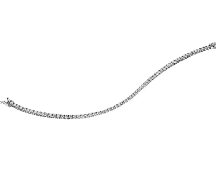 New Apart Bransoletka z białego złota z brylantami - 18 cm - 3,55 ct - próba 585