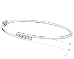 Online Apart Bransoletka z białego złota z brylantami - 0,41 ct - próba 585