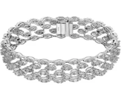 Apart Bransoletka z białego złota z brylantami - 18 cm - 6,74 ct - próba 750< Bransoletki Z Diamentami