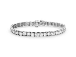 Apart Bransoletka z białego złota z diamentami - 19 cm - 0,78 ct - próba 585< Bransoletki Z Diamentami
