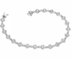 Sale Apart Bransoletka z białego złota z brylantami - 19 cm - 3,15 ct - próba 585