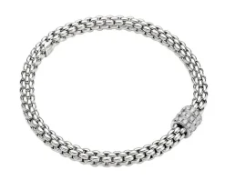 Fope Bransoletka z białego złota z brylantami - 0,30 ct - próba 750< Bransoletki Z Diamentami