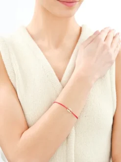 Discount Apart Bransoletka z cyrkoniami i elementami z żółtego złota