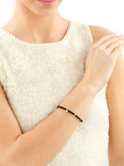 Apart Bransoletka z diamentami, topazem London Blue, agatami i elementami żółtego złota - koliber - próba 375< Wszystkie