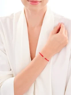 Apart Bransoletka z elementami żółtego złota z brylantem - koniczyna - 0,008 ct - próba 585< Bransoletki Z Diamentami
