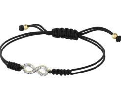 Best Apart Bransoletka z elementami żółtego złota z diamentami - nieskończoność - 0,02 ct - próba 375