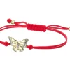 Apart Bransoletka z elementami żółtego złota i diamentami - motyl - 0,01 ct - próba 375< Wszystkie